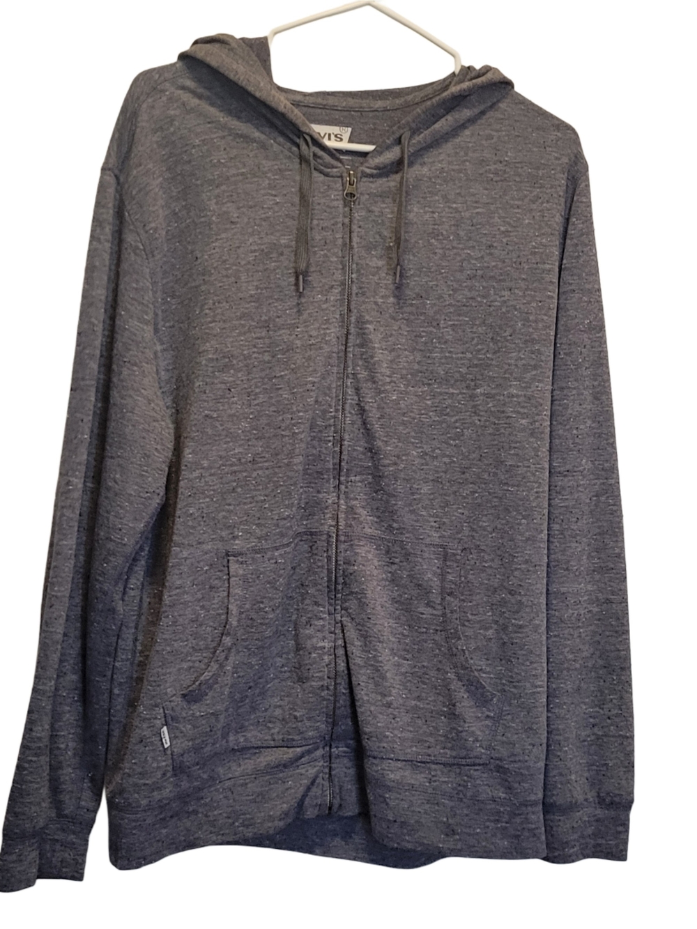 Levi's Men's Heather Charcoal Zip-Up Hoodie
